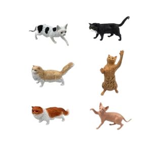 Комплект фигурки котки FAUNA – 6 броя