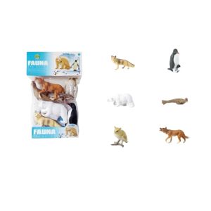 Комплект фигурки полярни животни FAUNA – 6 броя