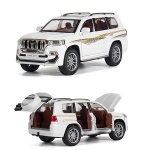 Метален джип Toyota Land Cruiser, 1:24, Бял, Без опаковка