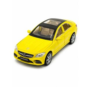 Метален автомобил Mercedes-Benz C-Class, 1:32, Жълт, Без опаковка