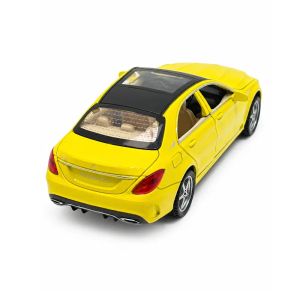 Метален автомобил Mercedes-Benz C-Class, 1:32, Жълт, Без опаковка