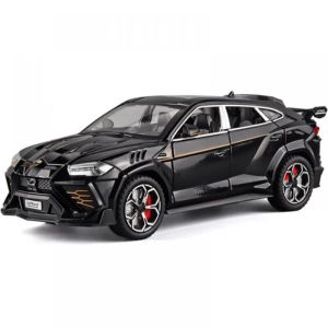Метален автомобил Lamborghini Urus, Черен, 1:24, С пушек Без опаковка