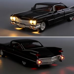 Метален автомобил Cadillac Eldorado 1959, 1:24, Черен, Без индивидуална опаковка