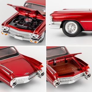 Метален автомобил Cadillac Eldorado 1959, 1:24, Червен, Без индивидуална опаковка