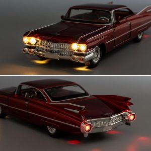 Метален автомобил Cadillac Eldorado 1959, 1:24, Червен, Без индивидуална опаковка
