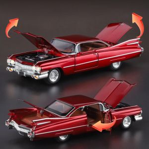 Метален автомобил Cadillac Eldorado 1959, 1:24, Червен, Без индивидуална опаковка