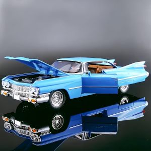 Метален автомобил Cadillac Eldorado 1959, 1:24, Син, Без индивидуална опаковка