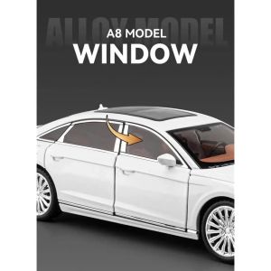 Колекционерски метален модел Audi A8L Luxury Edition, 1:24, Бял, Без индивидуална опаковка