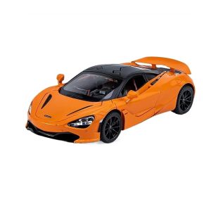 Метален автомобил McLaren 720S, 1:24, Звук и светлини, Оранжев, Без индивидуална опаковка