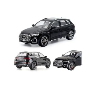 Метален автомобил Audi Q5, 1:24, Звук и светлини, Черен, Без индивидуална опаковка