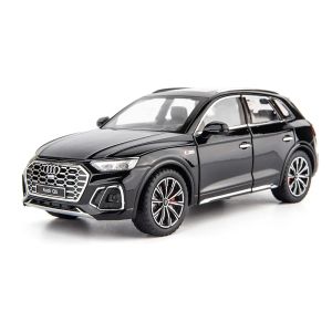 Метален автомобил Audi Q5, 1:24, Звук и светлини, Черен, Без индивидуална опаковка