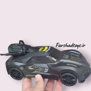 Кола Batman с дистанционно, Пушек, 2.4GHz, Светлини, Черна