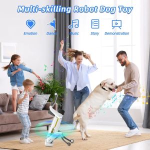 Интерактивно робот куче Smart Dog, RC, APP управление, Бяло