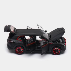 Метална кола BMW XM 1:24, Черна, Пушек, Светлини, Звук, Без индивидуална опаковка