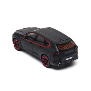 Метална кола BMW XM 1:24, Черна, Пушек, Светлини, Звук, Без индивидуална опаковка