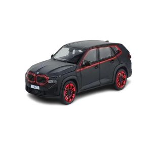 Метална кола BMW XM 1:24, Черна, Пушек, Светлини, Звук, Без индивидуална опаковка