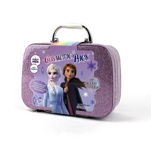 Детски комплект за грим Frozen в куфарче, Лилав, 14 части