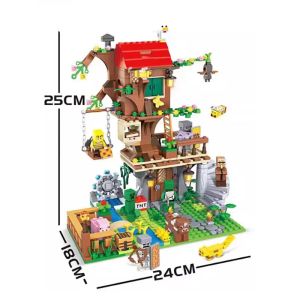 Детски конструктор Къща на дърво с фигурки – 760 части