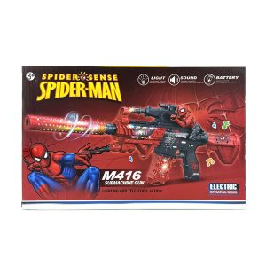 Детски автомат Spider-Man M416, Светлини и звук, 60 см