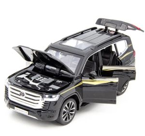 Метален джип Toyota Land Cruiser LC300, 1:24, Черен, Без индивидуална опаковка