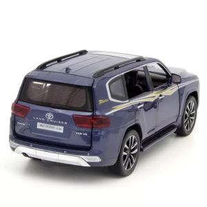 Метален джип Toyota Land Cruiser LC300, 1:24, Син, Без индивидуална опаковка