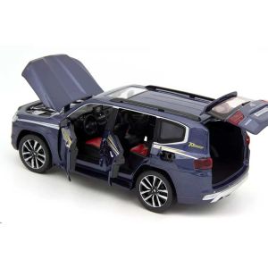 Метален джип Toyota Land Cruiser LC300, 1:24, Син, Без индивидуална опаковка