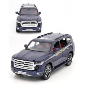 Метален джип Toyota Land Cruiser LC300, 1:24, Син, Без индивидуална опаковка