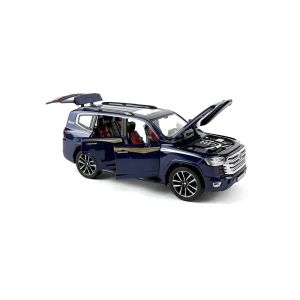 Метален джип Toyota Land Cruiser LC300, 1:24, Син, Без индивидуална опаковка