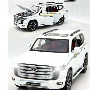 Метален джип Toyota Land Cruiser LC300, 1:24, Бял, Без индивидуална опаковка