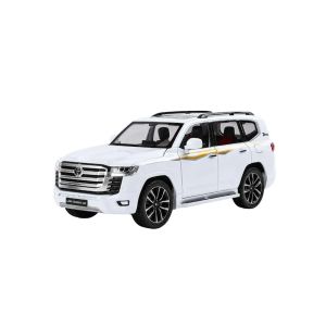 Метален джип Toyota Land Cruiser LC300, 1:24, Бял, Без индивидуална опаковка
