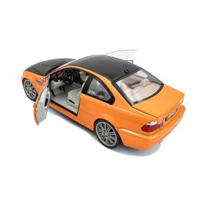 Метална кола Solido BMW M3 E46, 1:18, Оранжева