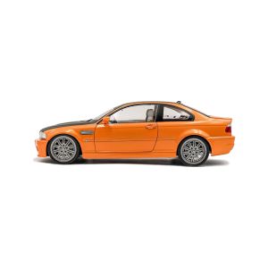 Метална кола Solido BMW M3 E46, 1:18, Оранжева