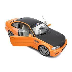 Метална кола Solido BMW M3 E46, 1:18, Оранжева