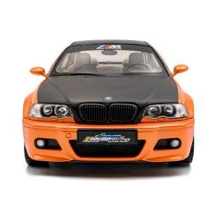 Метална кола Solido BMW M3 E46, 1:18, Оранжева