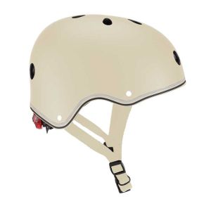 Детска каска за колело и тротинетка Globber Primo Lights XS/S (48-53CM) - бежова