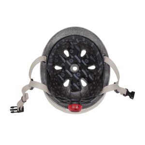 Детска каска за тротинетка Globber Go Up Lights, XXS/XS (45-51cm) - сива
