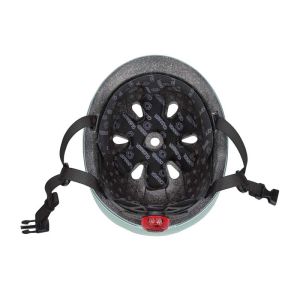 Детска каска за тротинетка Globber Go Up Lights, XXS/XS (45-51cm) - зелена