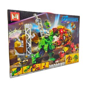 Детски конструктор Heroes Assemble – Битката на Hulk и Iron Man, 924 части