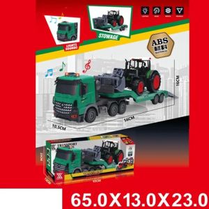 Детски автовоз с трактор, светлини и звуци, 56 см