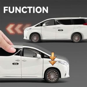 Метален миниван Lexus LM 300h, отварящи се врати, бял, без индивидуална опаковка