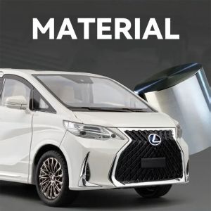 Метален миниван Lexus LM 300h, отварящи се врати, бял, без индивидуална опаковка