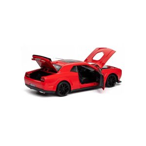 Метална кола Dodge Challenger SRT Hellcat Widebody 1:18, Червена, Без индивидуална опаковка