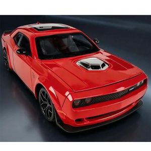 Метална кола Dodge Challenger SRT Hellcat Widebody 1:18, Червена, Без индивидуална опаковка