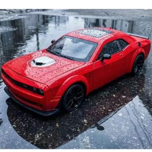 Метална кола Dodge Challenger SRT Hellcat Widebody 1:18, Червена, Без индивидуална опаковка