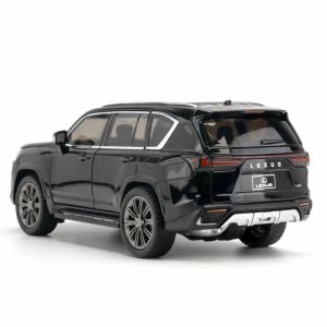 Метална кола Lexus LX600 1:24, Черна, Светлини и звук, Без индивидуална опаковка