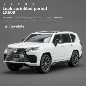 Метална кола Lexus LX600 1:24, Бял, Светлини и звук, Без индивидуална опаковка