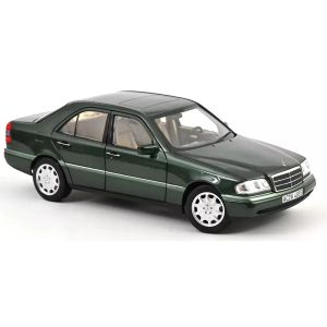 Метална кола Mercedes-Benz C-Class 1993 Norev 1:18, Malachite Green