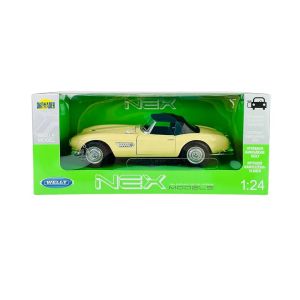 Метална кола BMW 507, 1:24, Welly, жълта