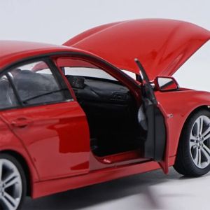 Метална кола BMW 335i F30, 1:24, Welly, червена