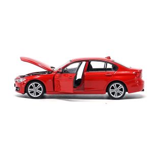Метална кола BMW 335i F30, 1:24, Welly, червена